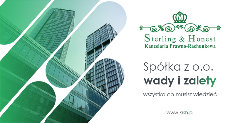 Spółka z.o.o wady i zalety